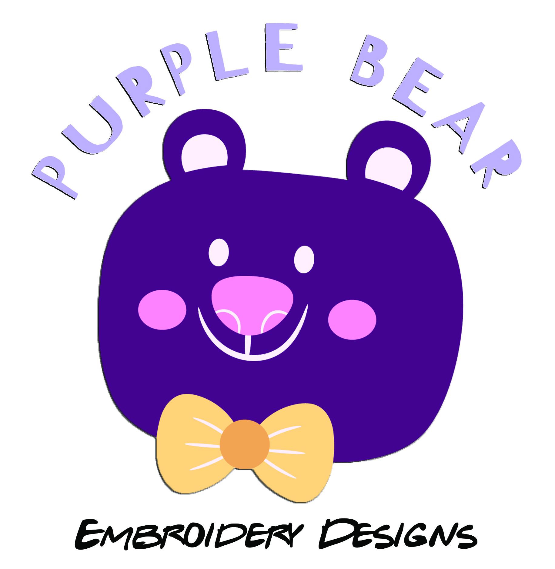 Purple Bear Embroidery Designs
