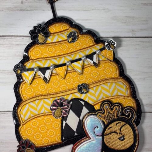 Bee Hive Applique Hanger