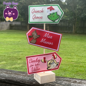 Mr Grumpy Way finding Sign