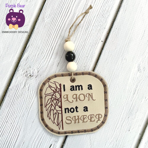 Lion not a Sheep Coaster / Ornament