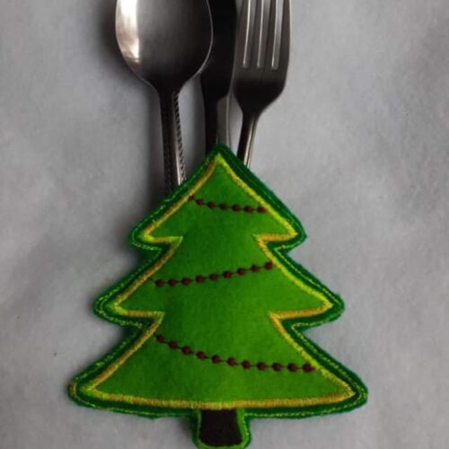 Christmas Tree Candy/Cutlery Holder