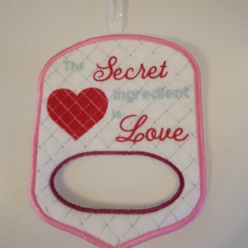 The Secret is Love Tea Towel Topper