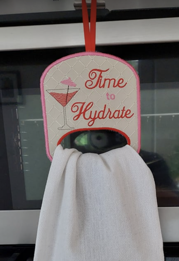 Time to Hydrate Tea Towel Topper - Image 2