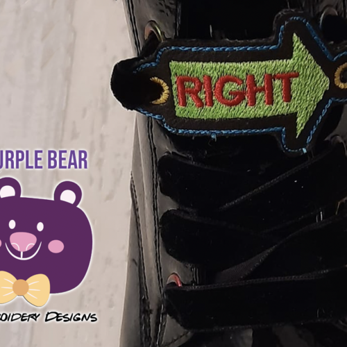 Left & Right Shoe Lace Charms