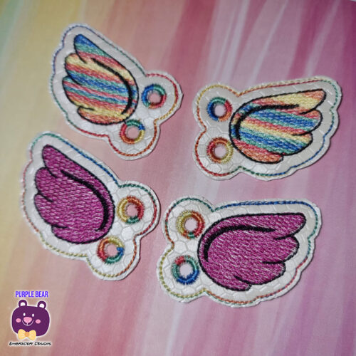 Cartoon Wing Shoe Lace Charms