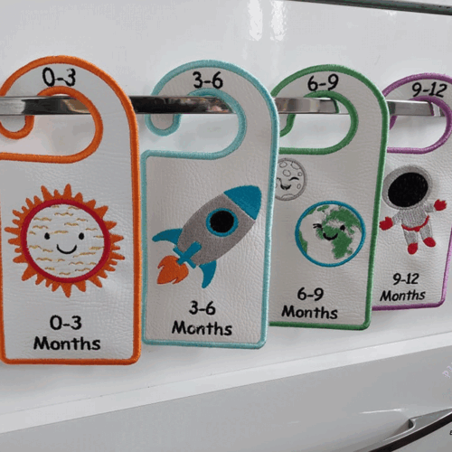 Space Themed Baby Clothing Dividers 