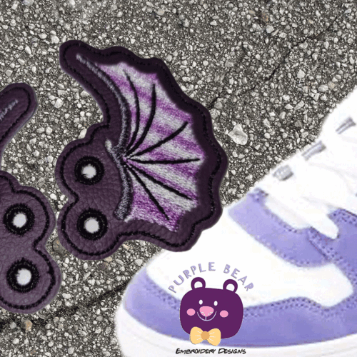 Bats Wings Shoe Lace Charms