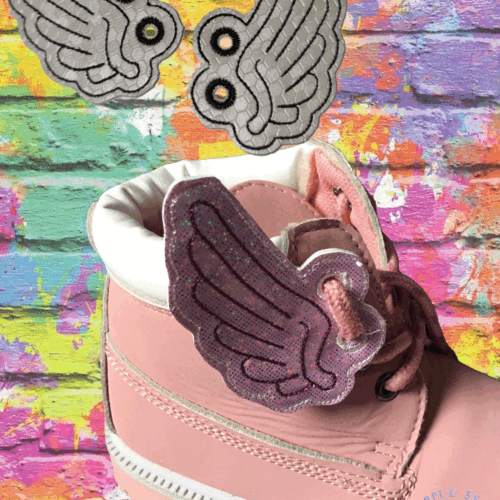 Wings 5 Shoe Lace Charms