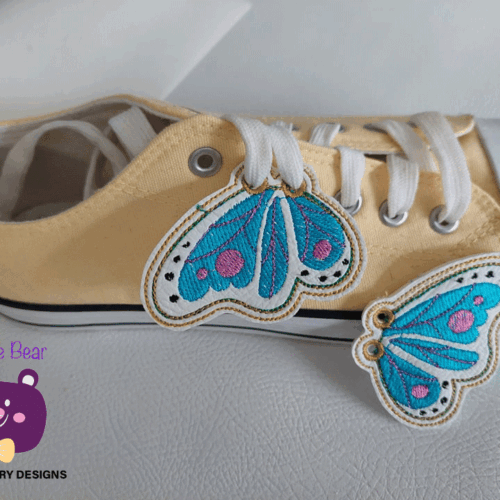 Butterfly Wing Shoe Lace Charms