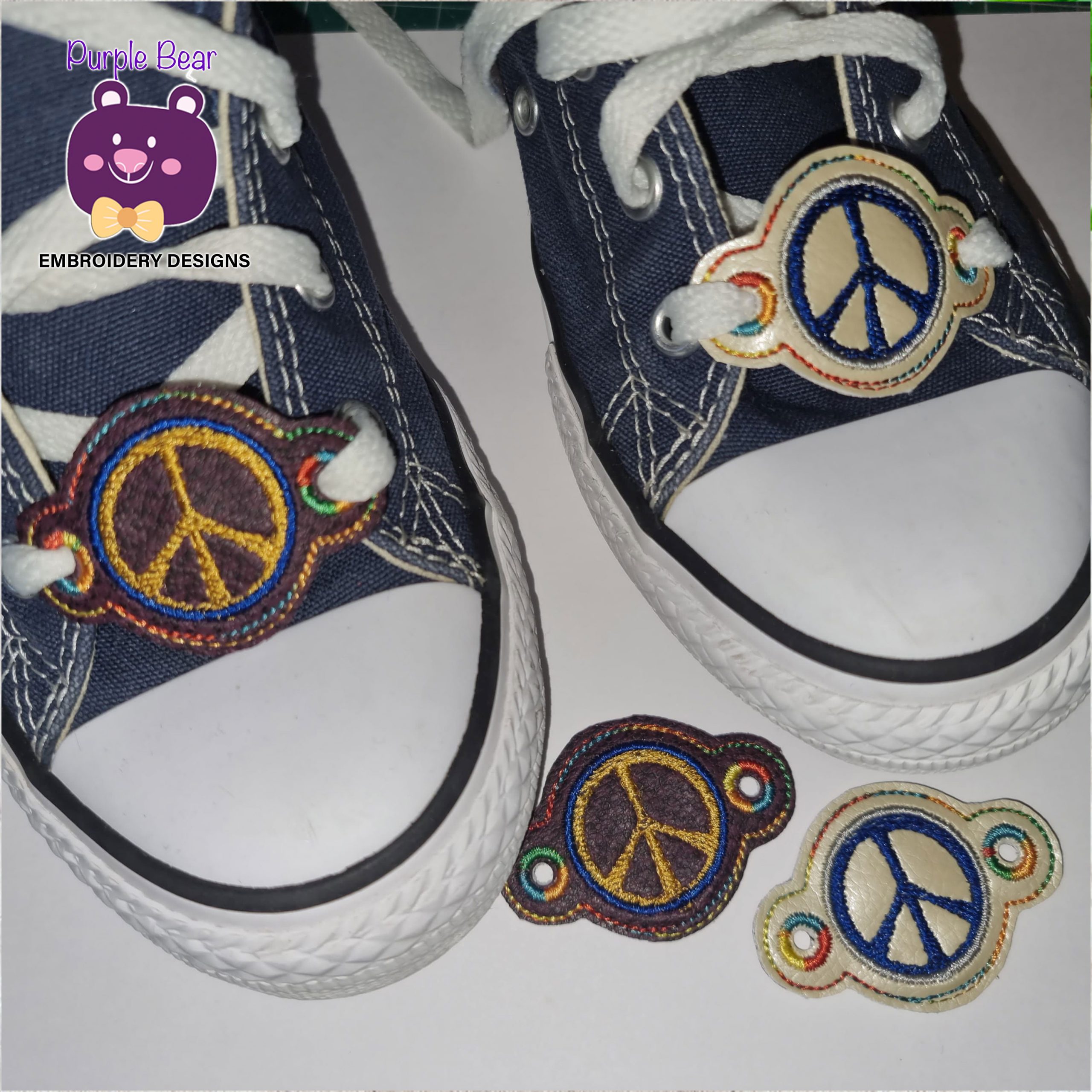 Peace Shoe Lace Charms