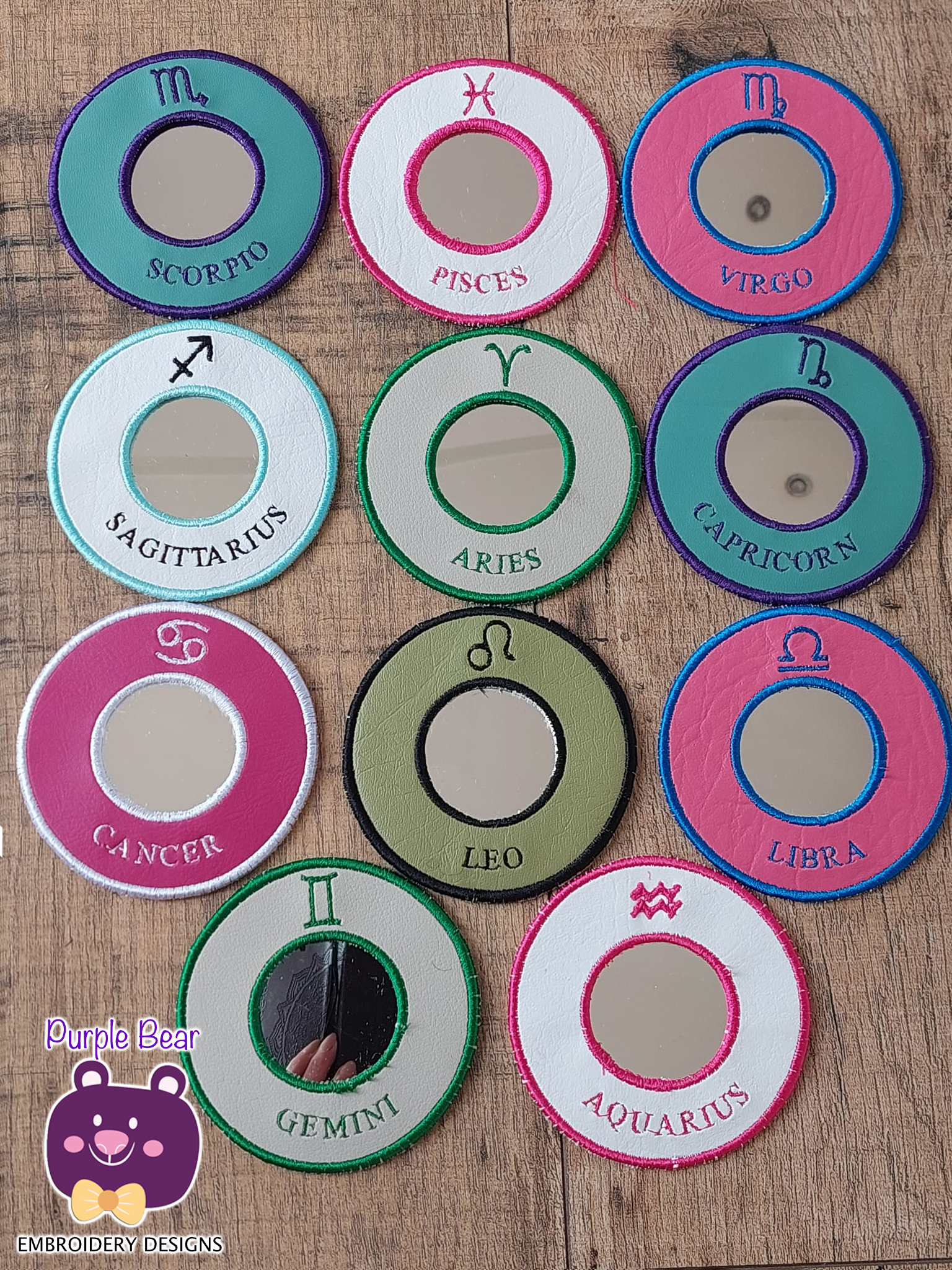 12 Zodiac Mirror Surrounds