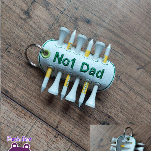 No 1 Dad Golf Tee Holder