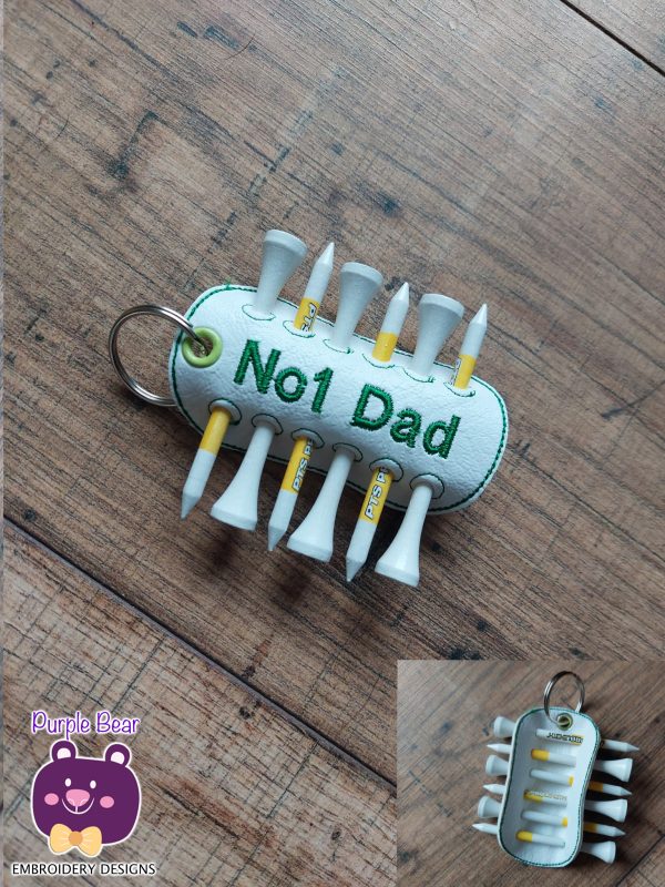 No 1 Dad Golf Tee Holder