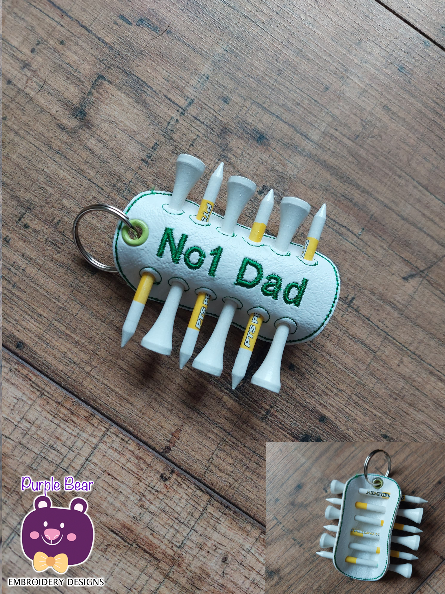 No 1 Dad Golf Tee Holder
