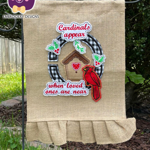 Cardinal Bird Wreath