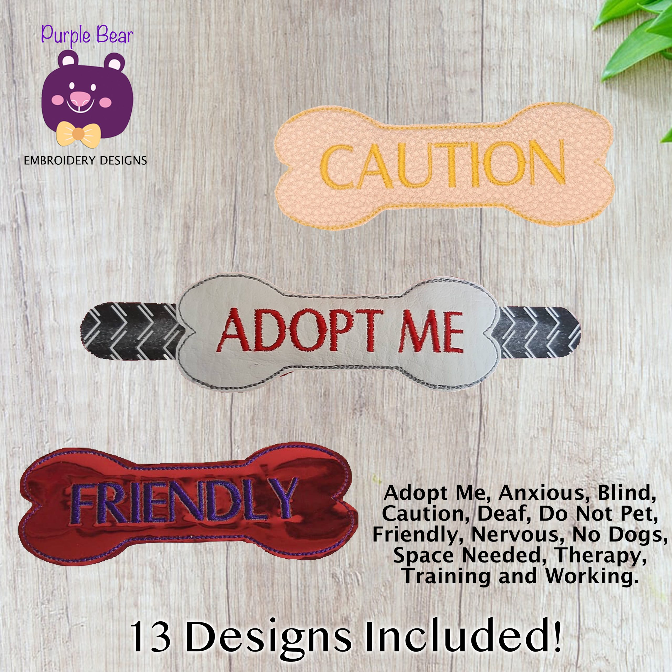 4x4 Dog Lead/Leash Warnings 13 designs