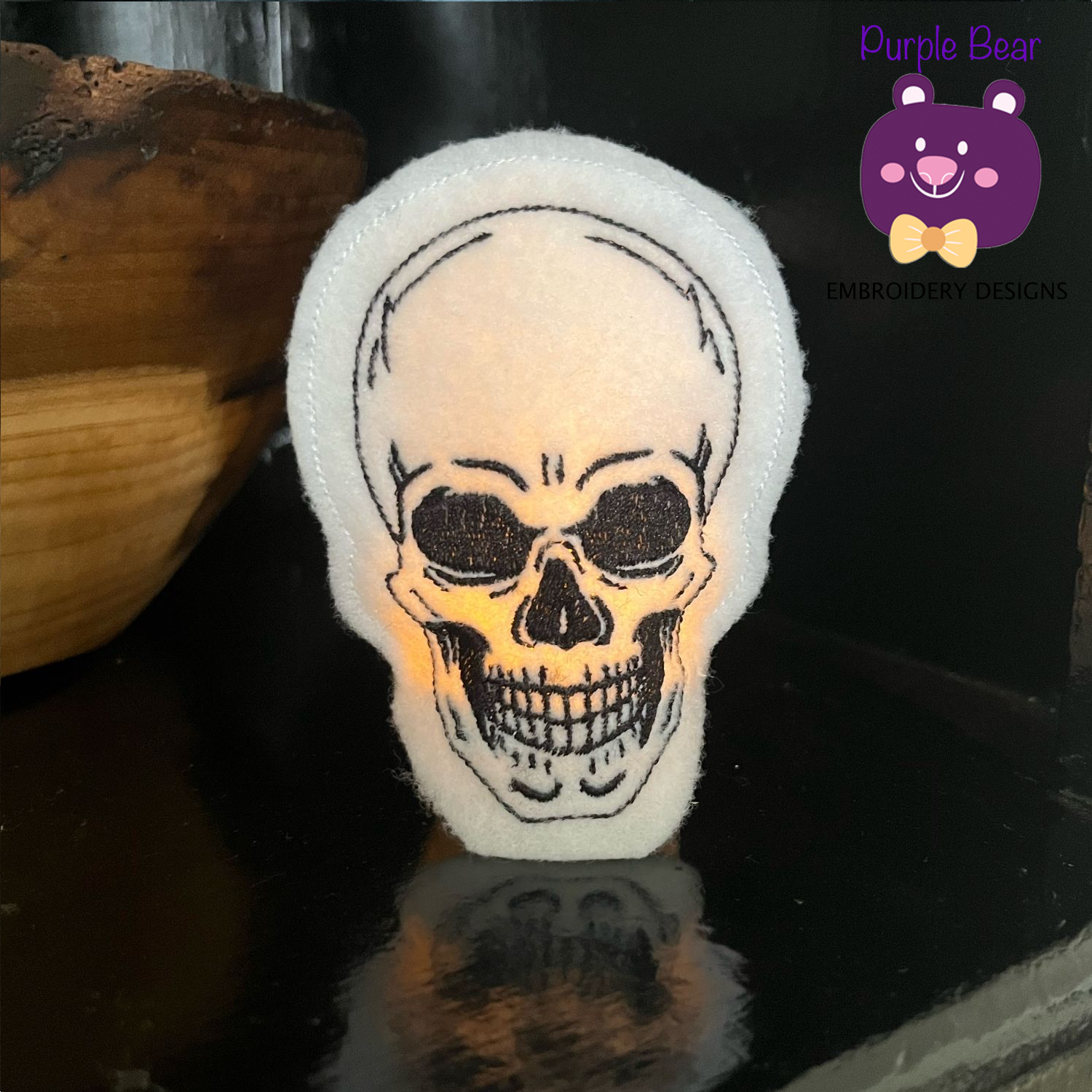 Skull Tea Light Holder - Image 2