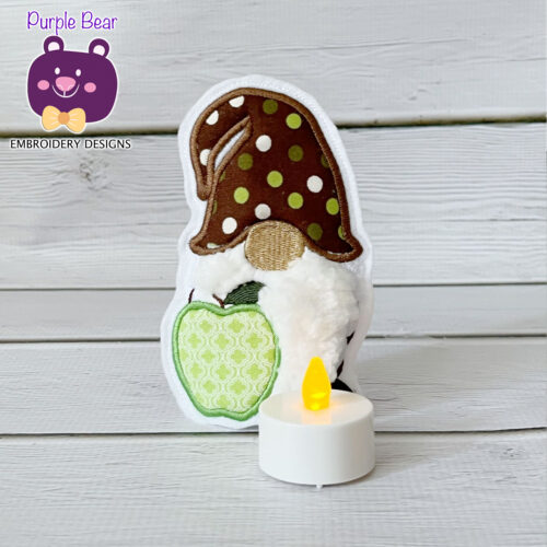 Apple Gnome Tea Light Holder 2 Sizes