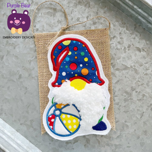 Beach Ball Gnome Hanger 2 sizes