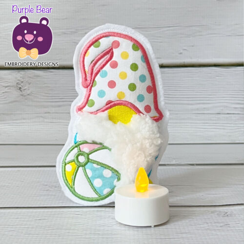 Beachball Gnome Tea Light Holder 2 Sizes