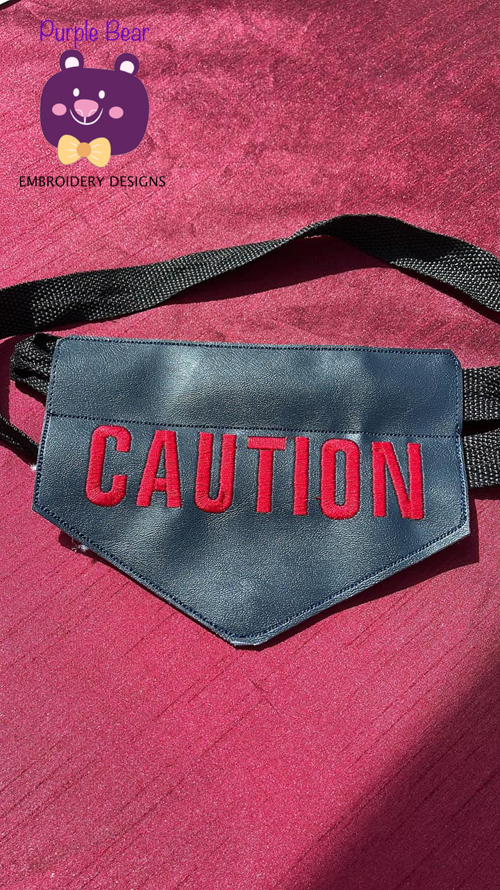 Small Dog Bandana Warnings 14 designs