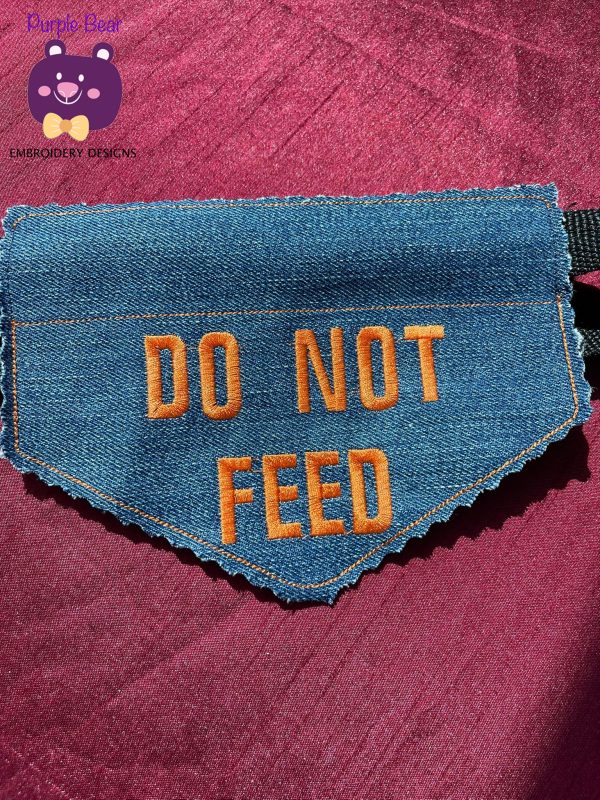 Small Dog Bandana Warnings 14 designs - Image 2