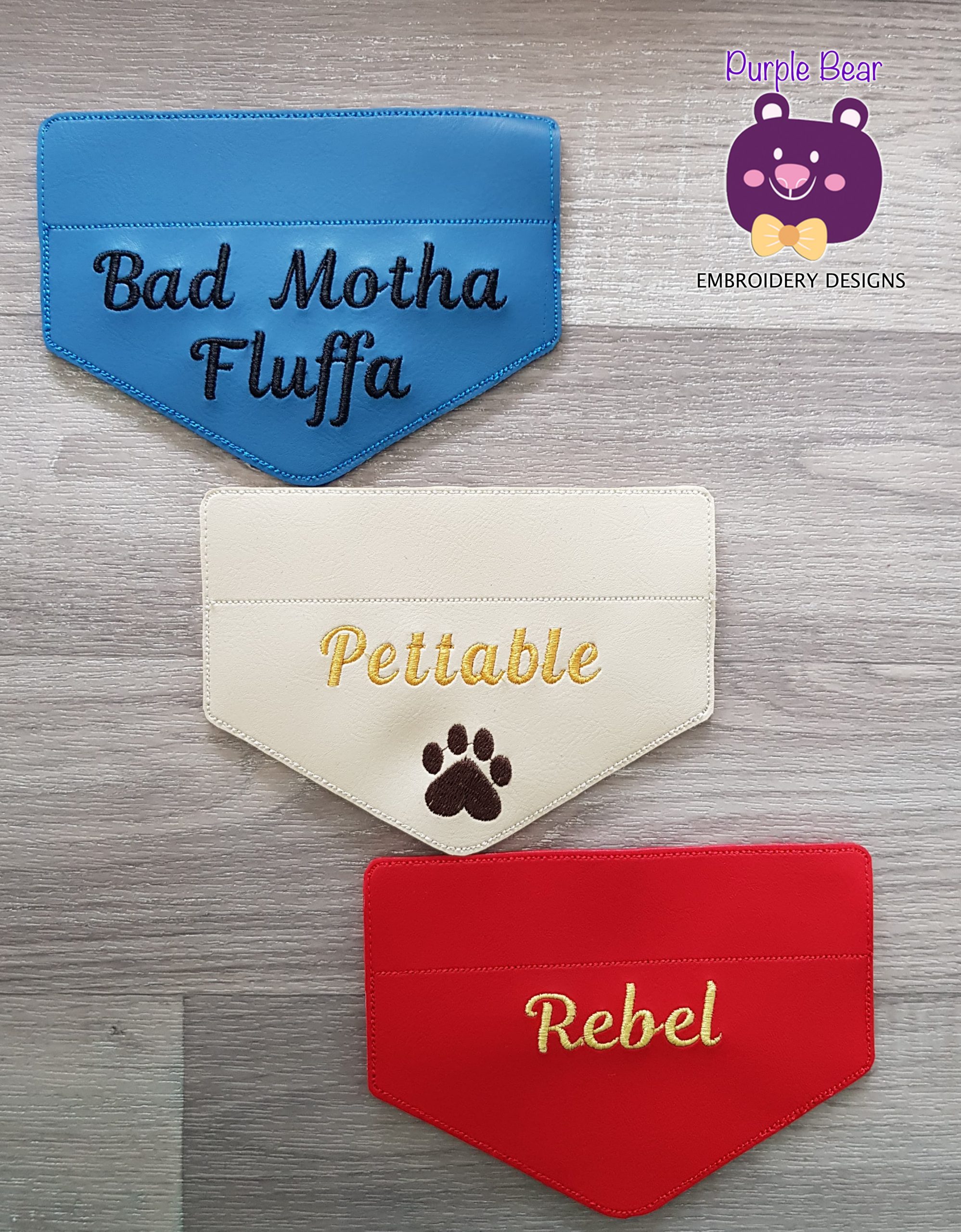 Dog Bandanas 3 Sizes, 3 Designs