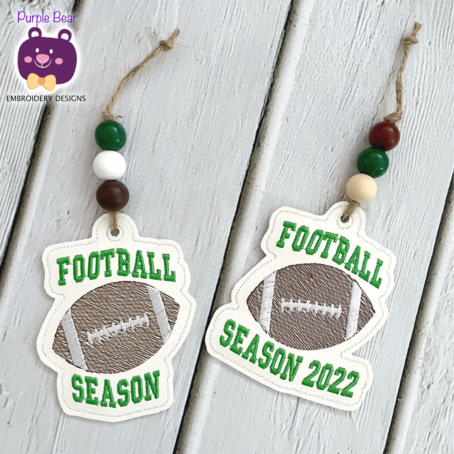 Football Season Ornament 2 Designs