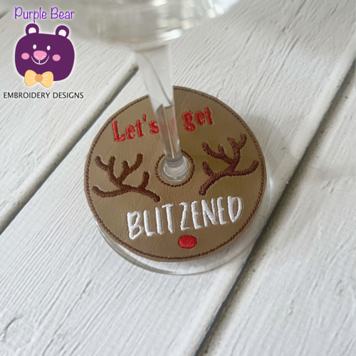 Let's Get Blitzened Glass Tag