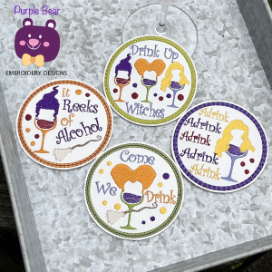 Hocus Pocus Drinking Set Coasters & Drinks Tags 8 designs