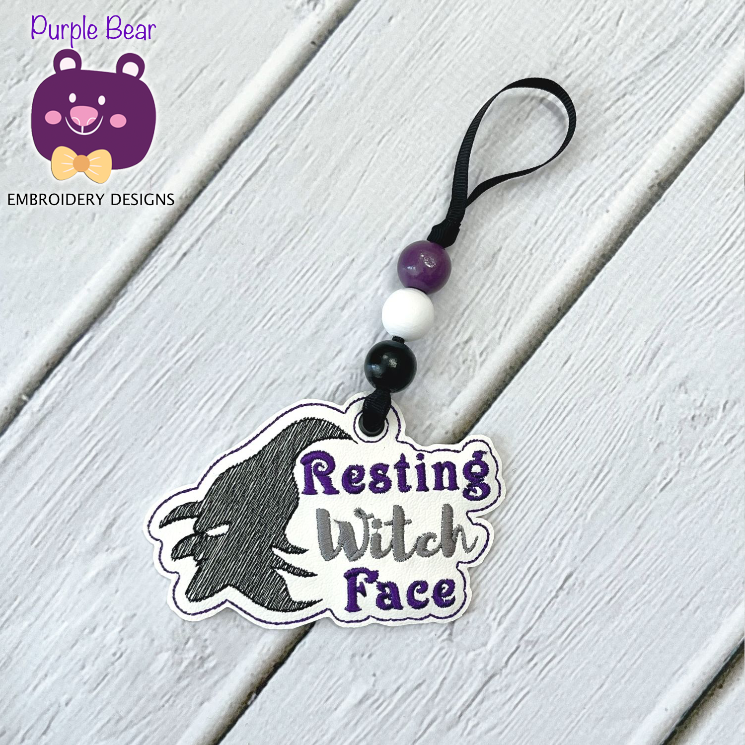 Resting Witch Face Ornament