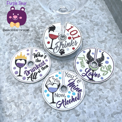 Glass Tags - Set 6 Villains