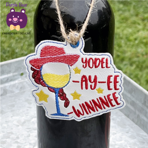 Yodel Wine Ornament/Eyelet
