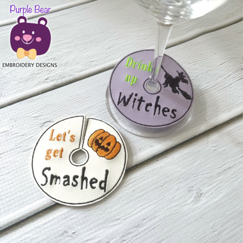 Halloween Glass Tag 2 designs