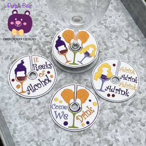 Glass Tags - Set 2 Hocus