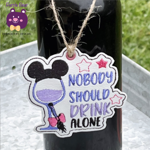 Nobody Should Drink Alone Ornament/Eyelet