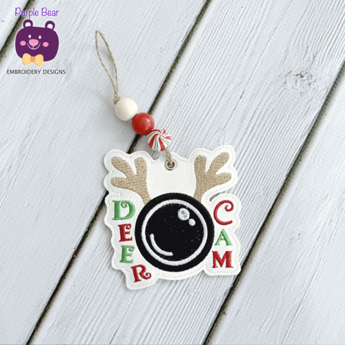 Deer Cam Ornament/Eyelet (With text)