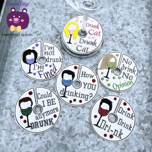 Glass Tags - Set 9 Friendly