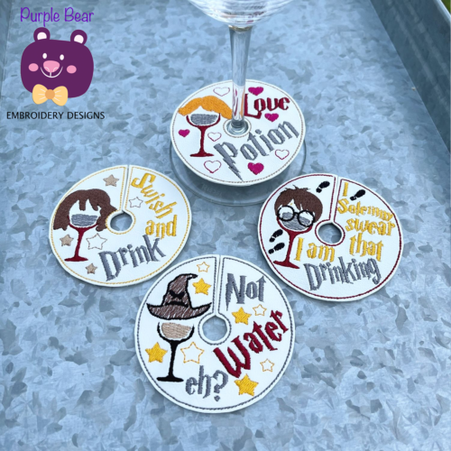 Glass Tags - Set 8 Magic