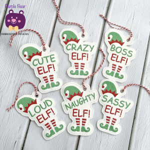 SASSY Elf, Ornament/Eyelet 18 designs!