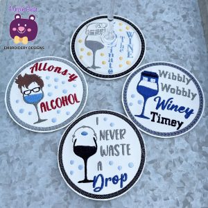 Set 13 Who Coasters & Drinks Tags 8 designs