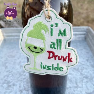 Drunk Inside Ornament/Eyelet