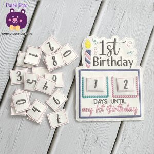 1st Birthday Countdown