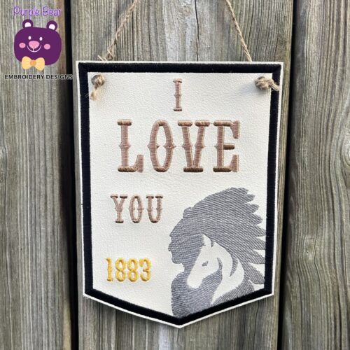 I Love You 1883 Hanger