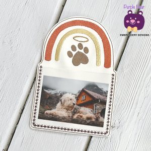 Rainbow & Paw Photo Holder