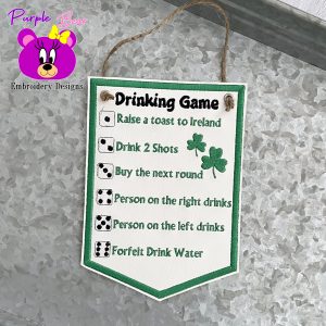 St Patrick's Drinking Game Hanger