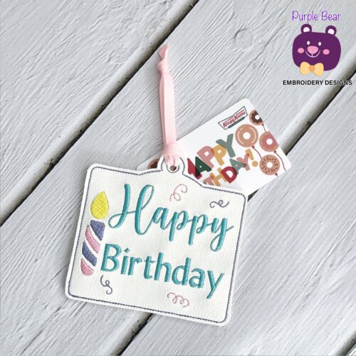 Happy Birthday Gift Card Holder