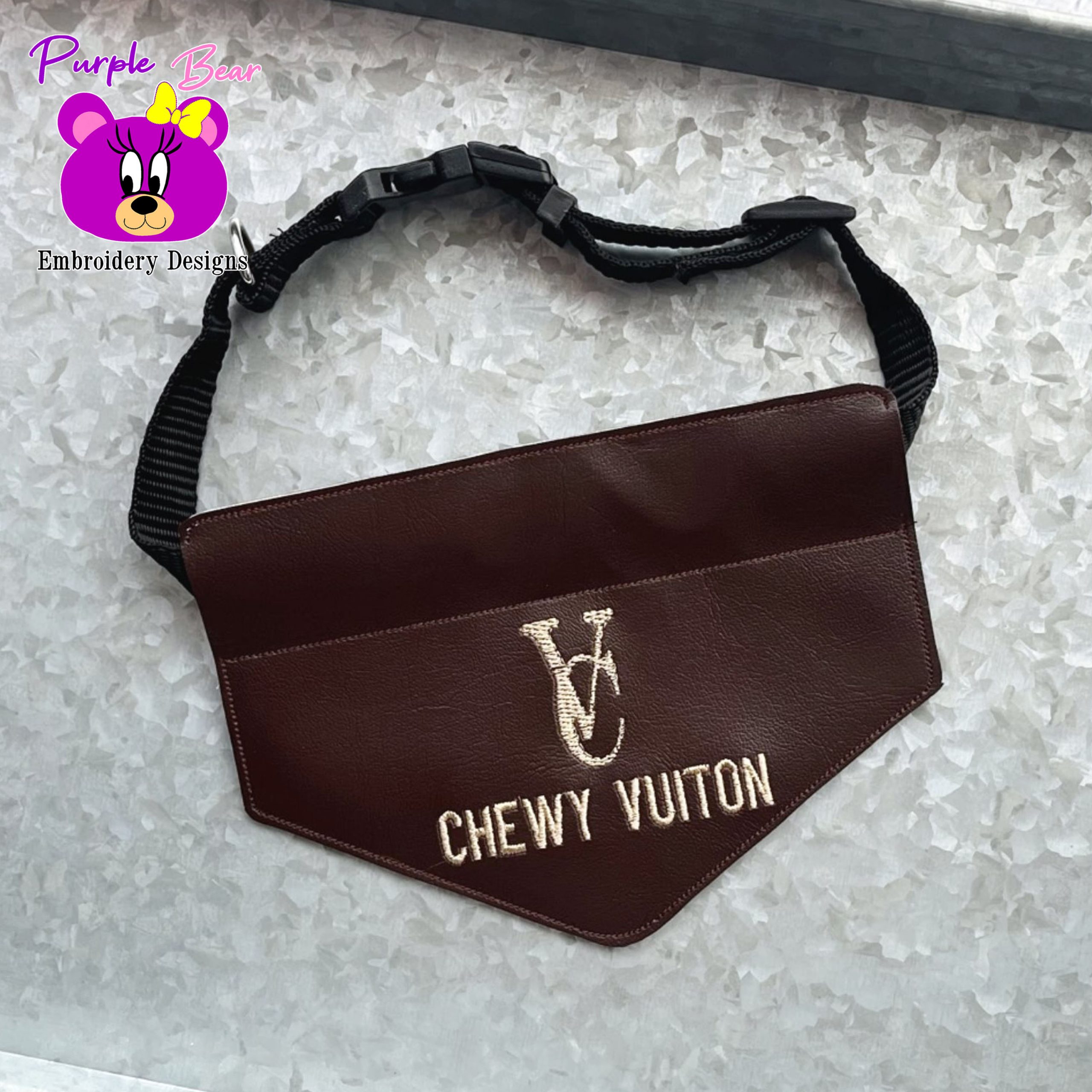 Chewy Vuiton Bandanas 3 Sizes