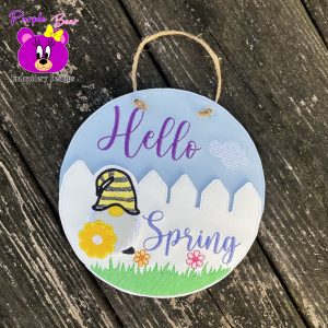 Hello Spring Hanger 3 Sizes