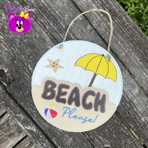 Beach Please Hanger 3 Sizes